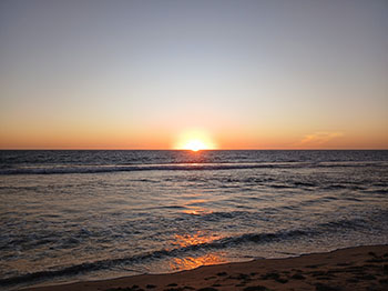 Sunset on 31 October 2024